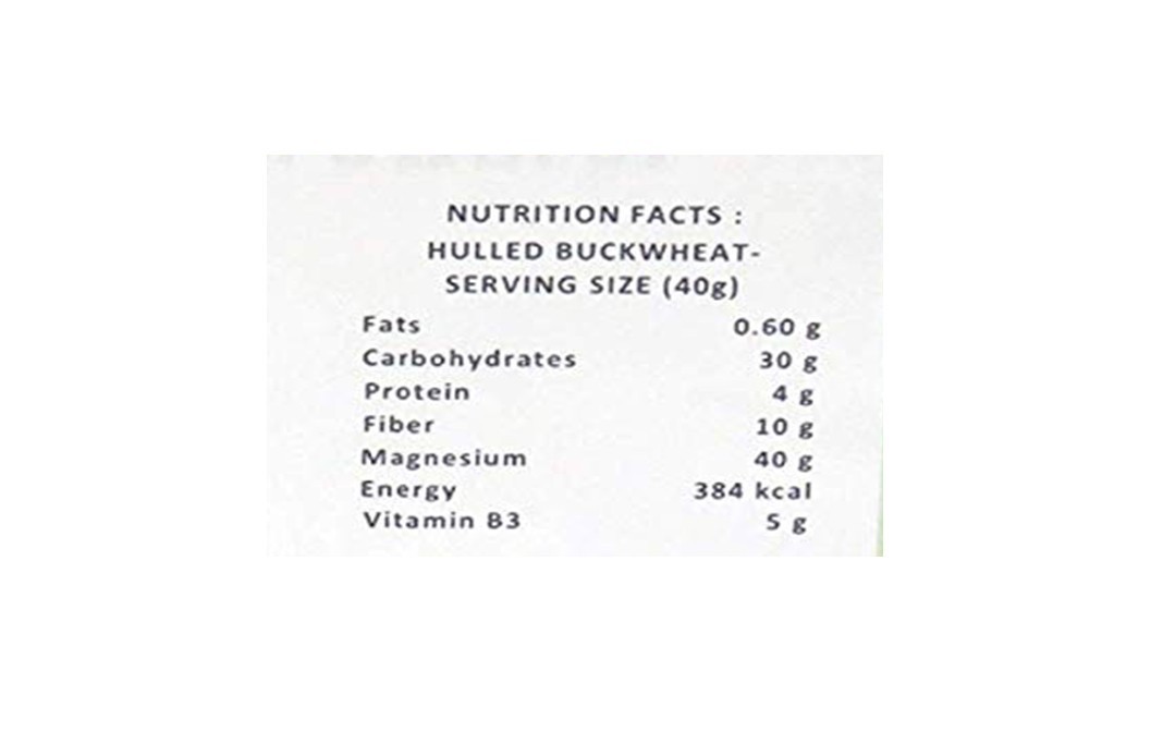 NutriBuck Hulled Buckwheat    Pack  900 grams